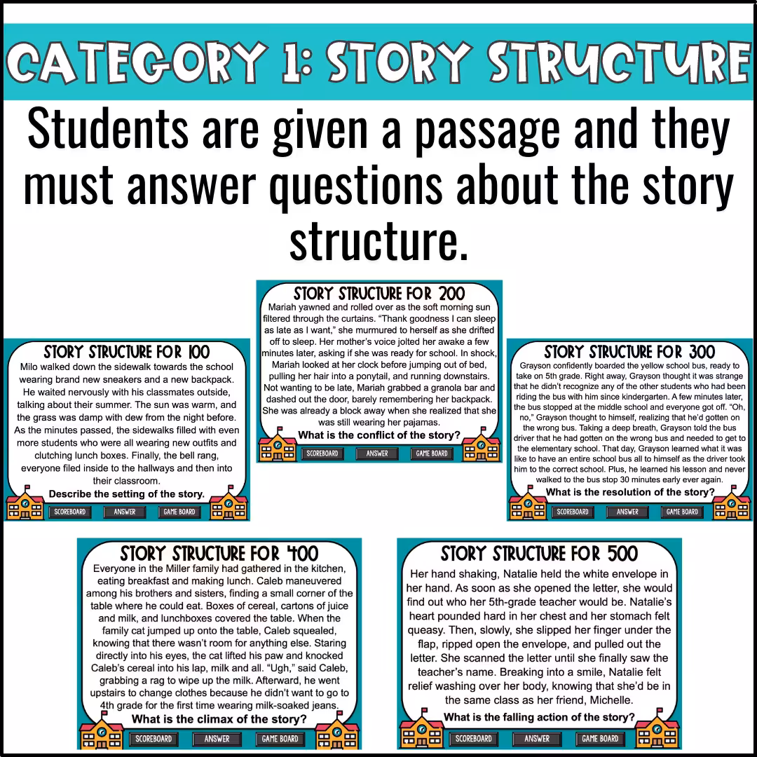 Back to School ELA Skill Review Game Show (4)