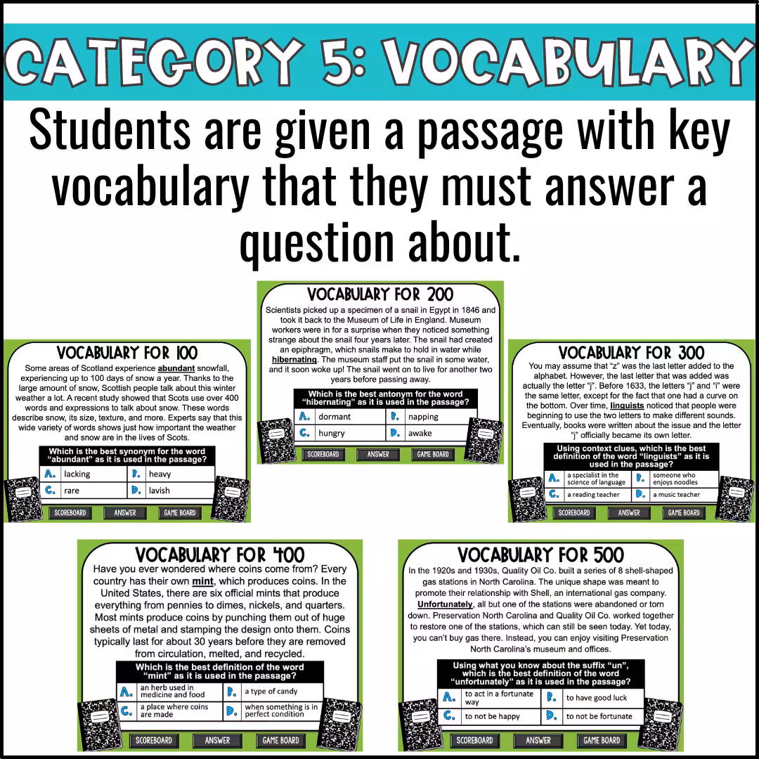 Back to School ELA Skill Review Game Show (8)