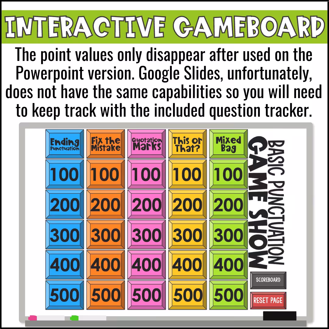 Basic Punctuation Game Show (3)