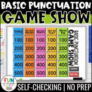 Basic Punctuation Game Show