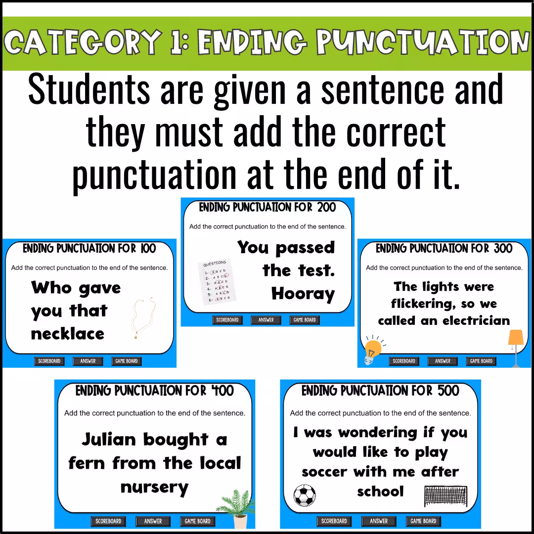 Basic Punctuation Game Show (4)