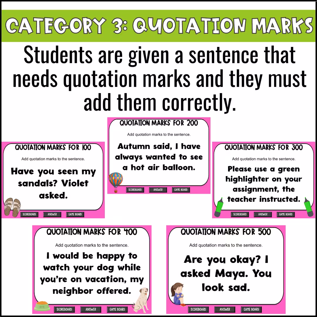 Basic Punctuation Game Show (6)