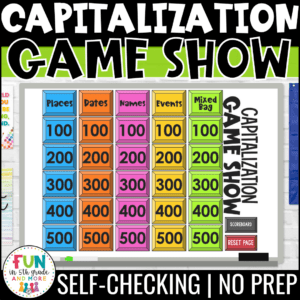 Capitalization Rules Game Show