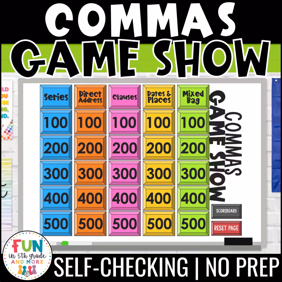 Commas Game Show