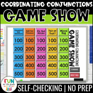 Coordinating Conjunctions Game Show