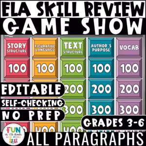 ELA Skill Review Game Show