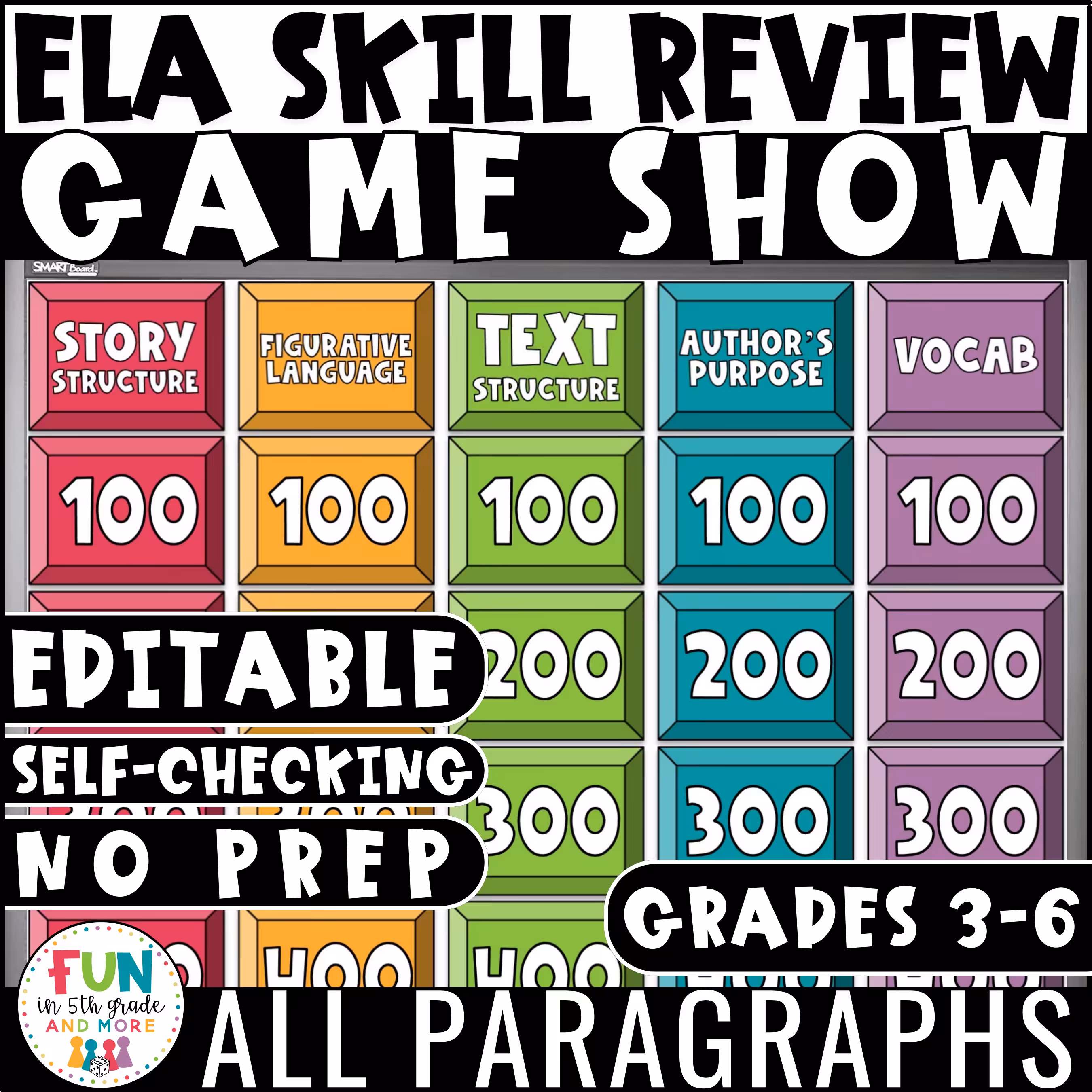 ELA Skill Review Game Show