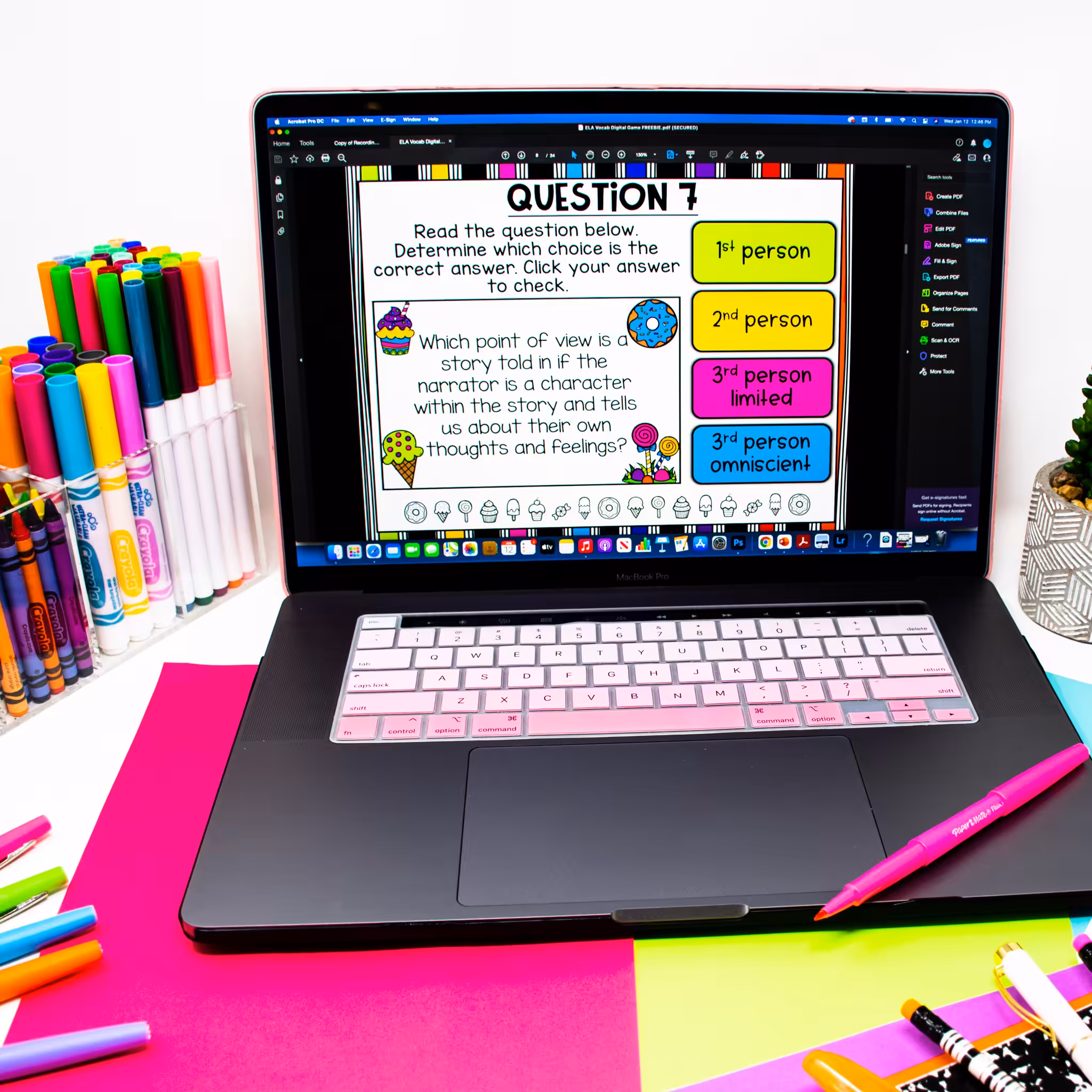 ELA Vocabulary Digital Game Image