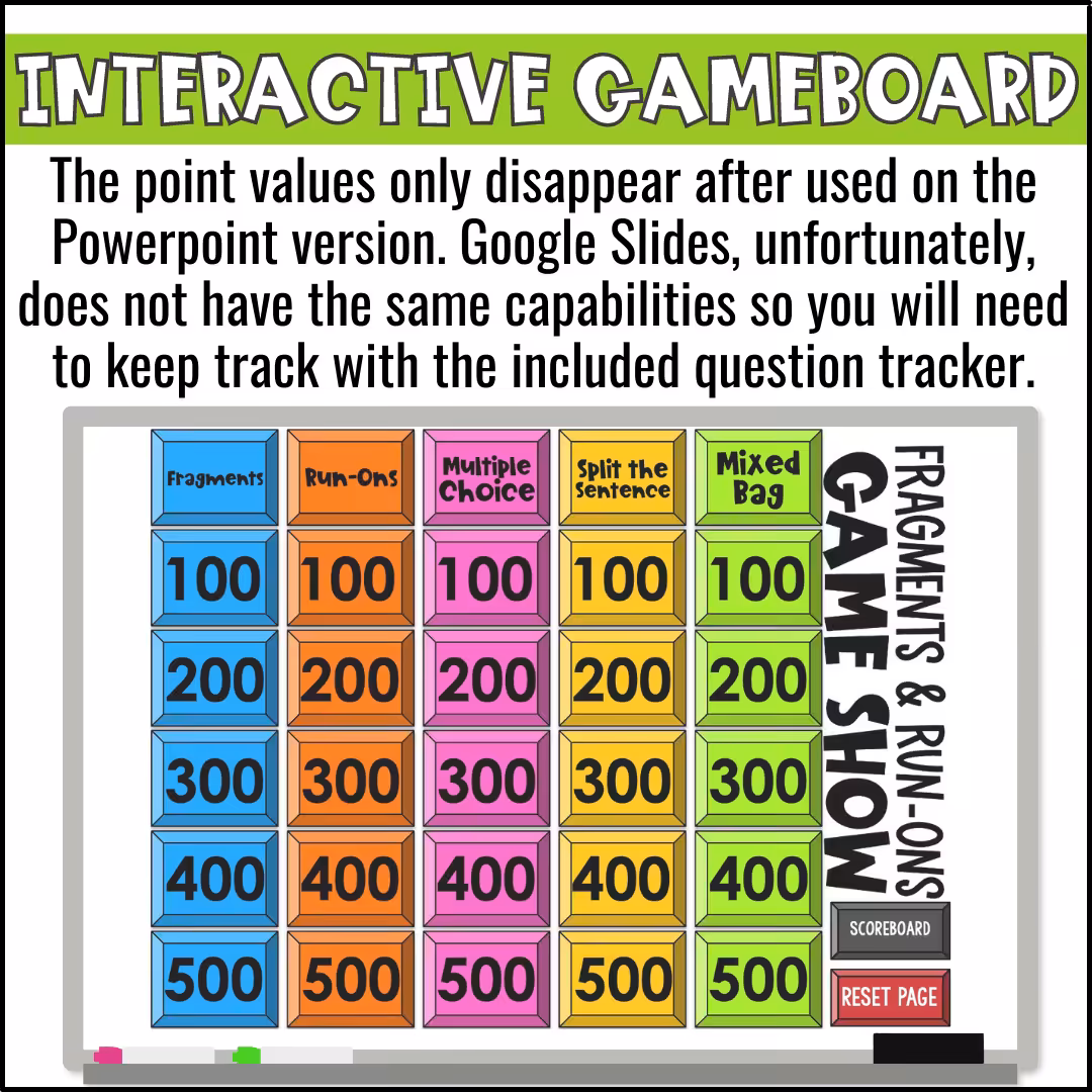 Fragments and Run-Ons Game Show (3)