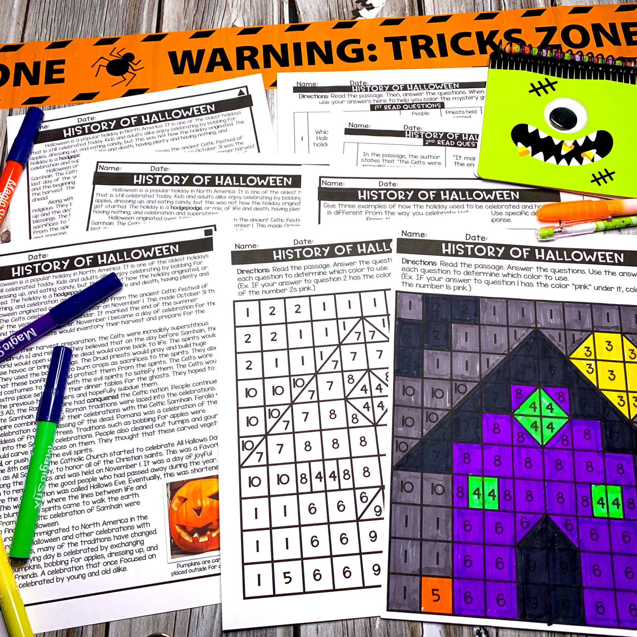 Halloween-Themed Review Activities for Upper Elementary - Fun in 5th ...