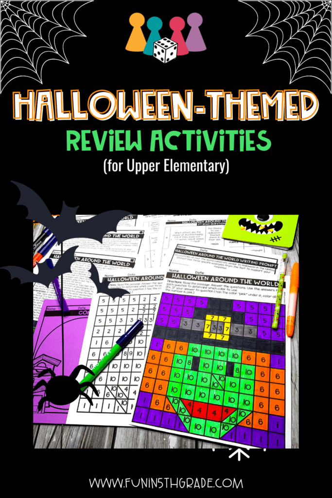 Halloween-Themed Review Activities for Upper Elementary