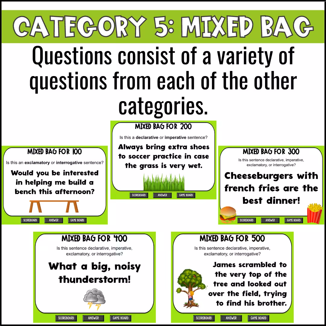 Types of Sentences Game Show (8)