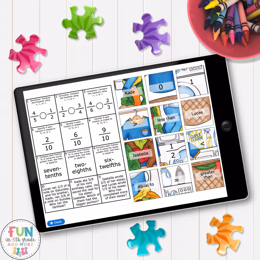 Digital Fraction Puzzle example