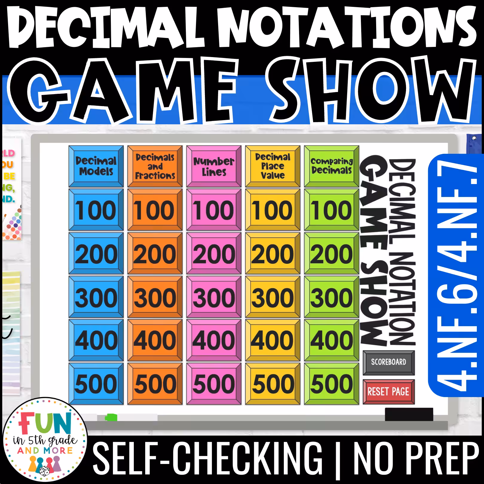 Decimal Notations Game Show