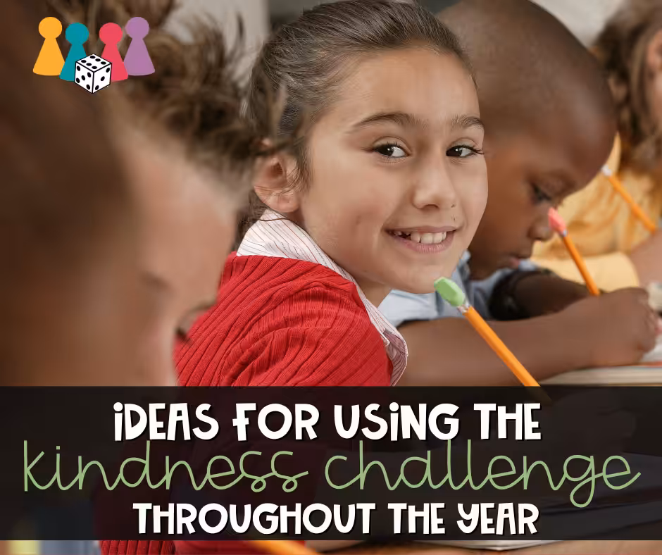 Ideas for using the kindness challenge throughout the year Facebook image