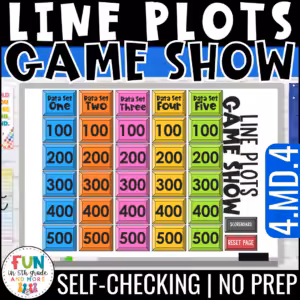 Line Plots Game Show