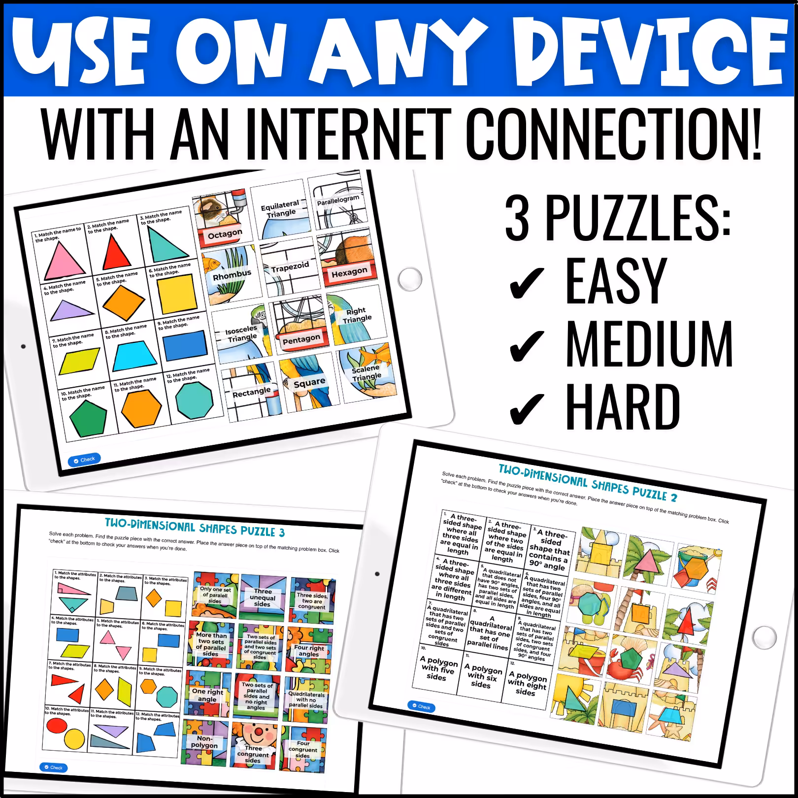 4.G.2 2D Shapes Digital Puzzles (2)