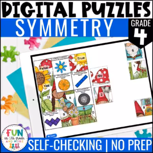 Symmetry Math Review Puzzles