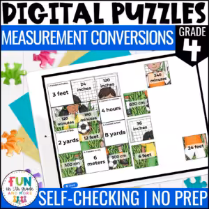 Measurement Conversions Math Review Puzzles