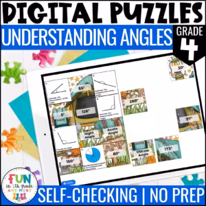 Understanding Angles Math Review Puzzles