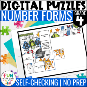 Number Forms Math Review Puzzles