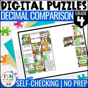 Decimal Comparisons Math Review Puzzles