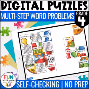 Multiple Step Word Problems Math Review Puzzles