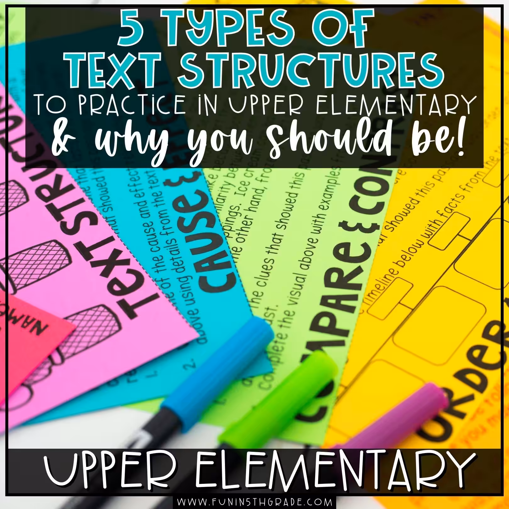 5 types of text structures blog image