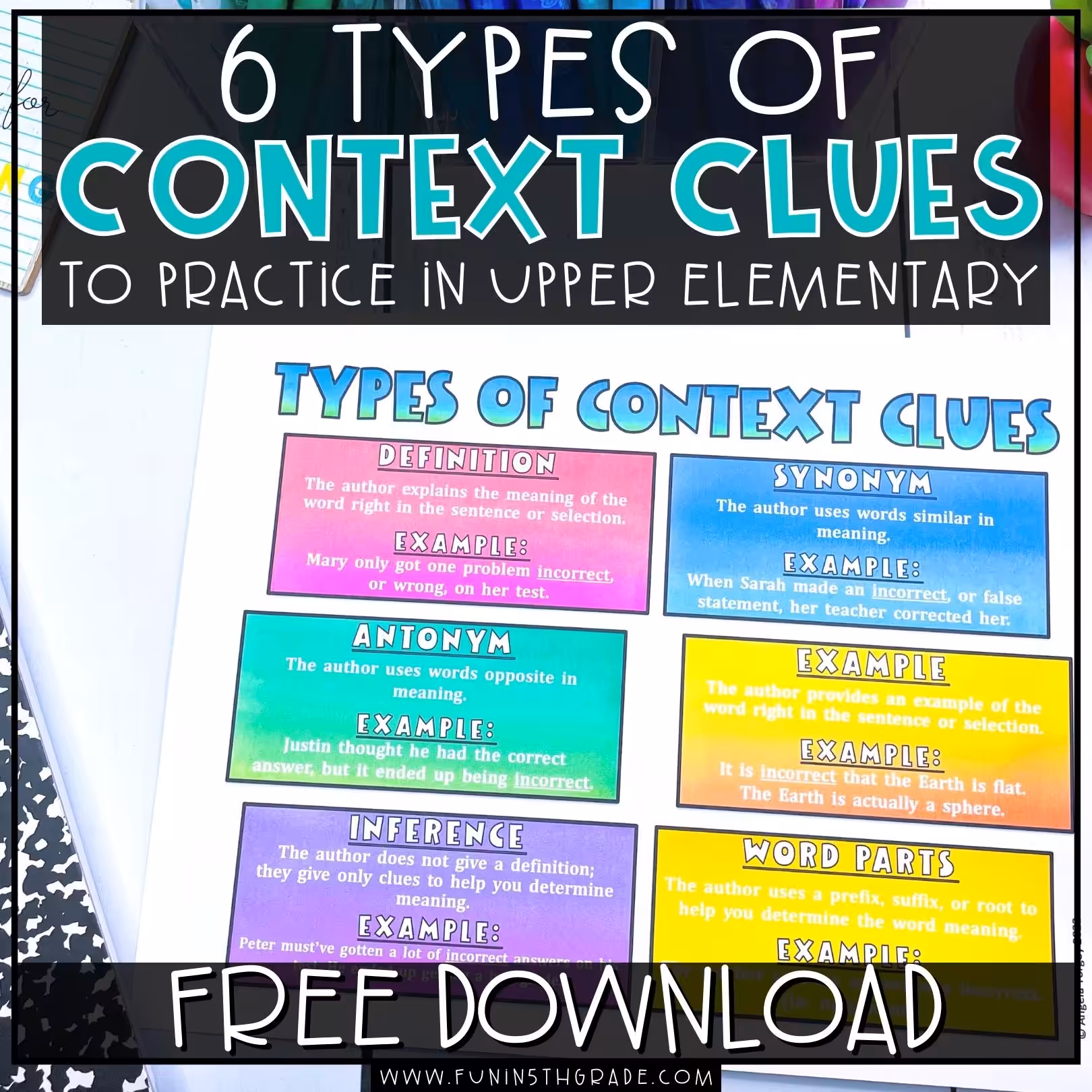 6 Types of Context Clues to Practice (Blog Image)