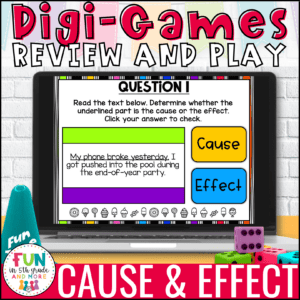 Cause and Effect Digital Review Game