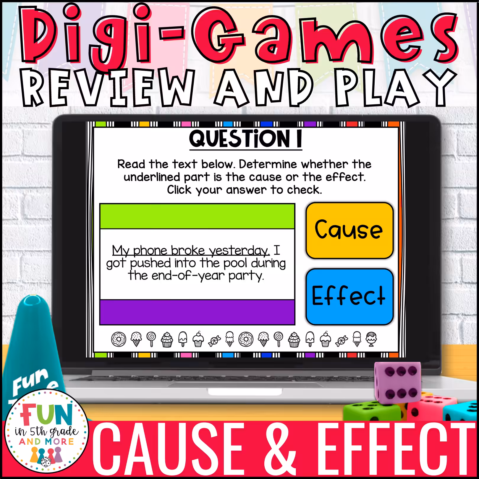 Cause and Effect Digital Review Game