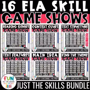 16 Reading Test Prep Review Games