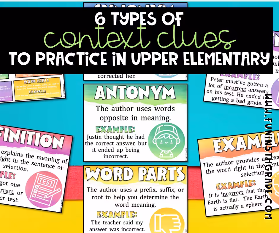 6 Types of Context Clues to Practice (Facebook Image)