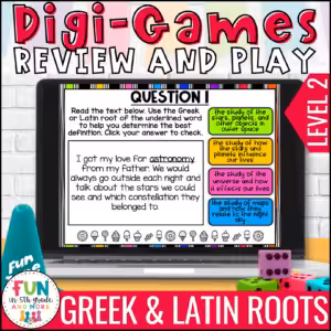 Greek and Latin Roots Digital Review Game