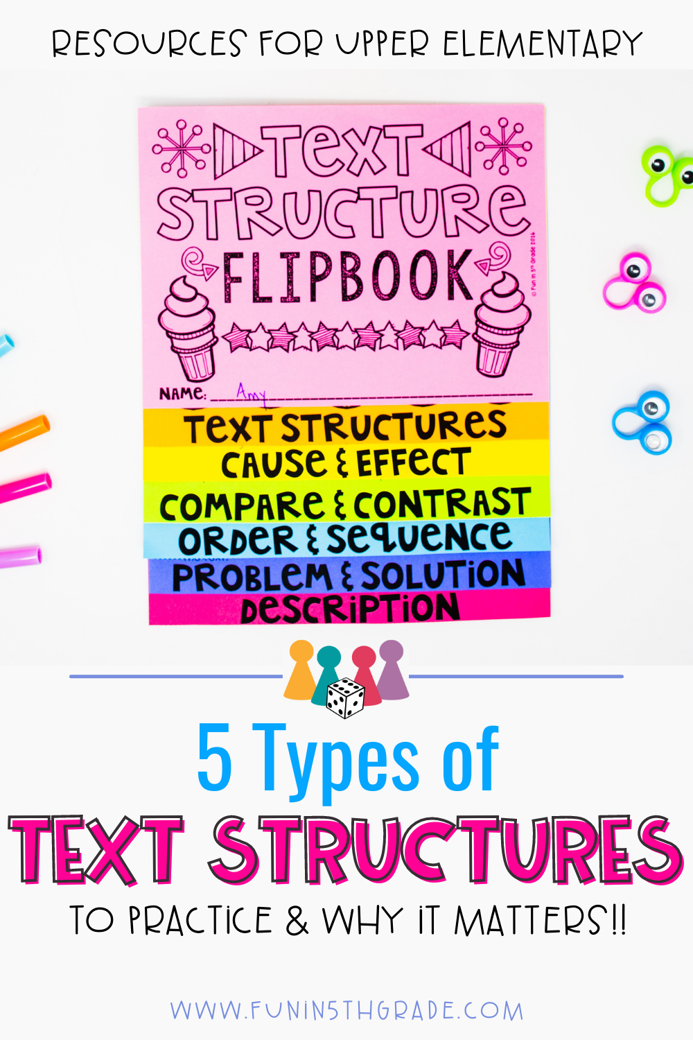 5 types of text structures pin image