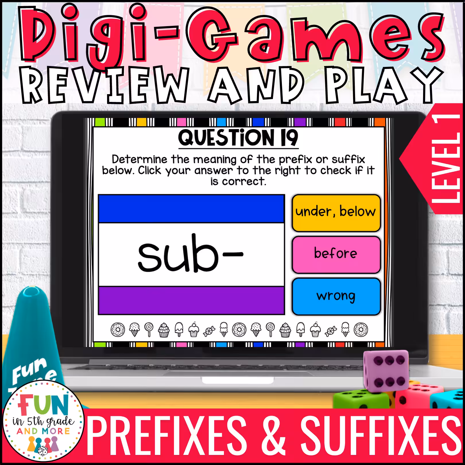Prefix and Suffix Digital Review Game