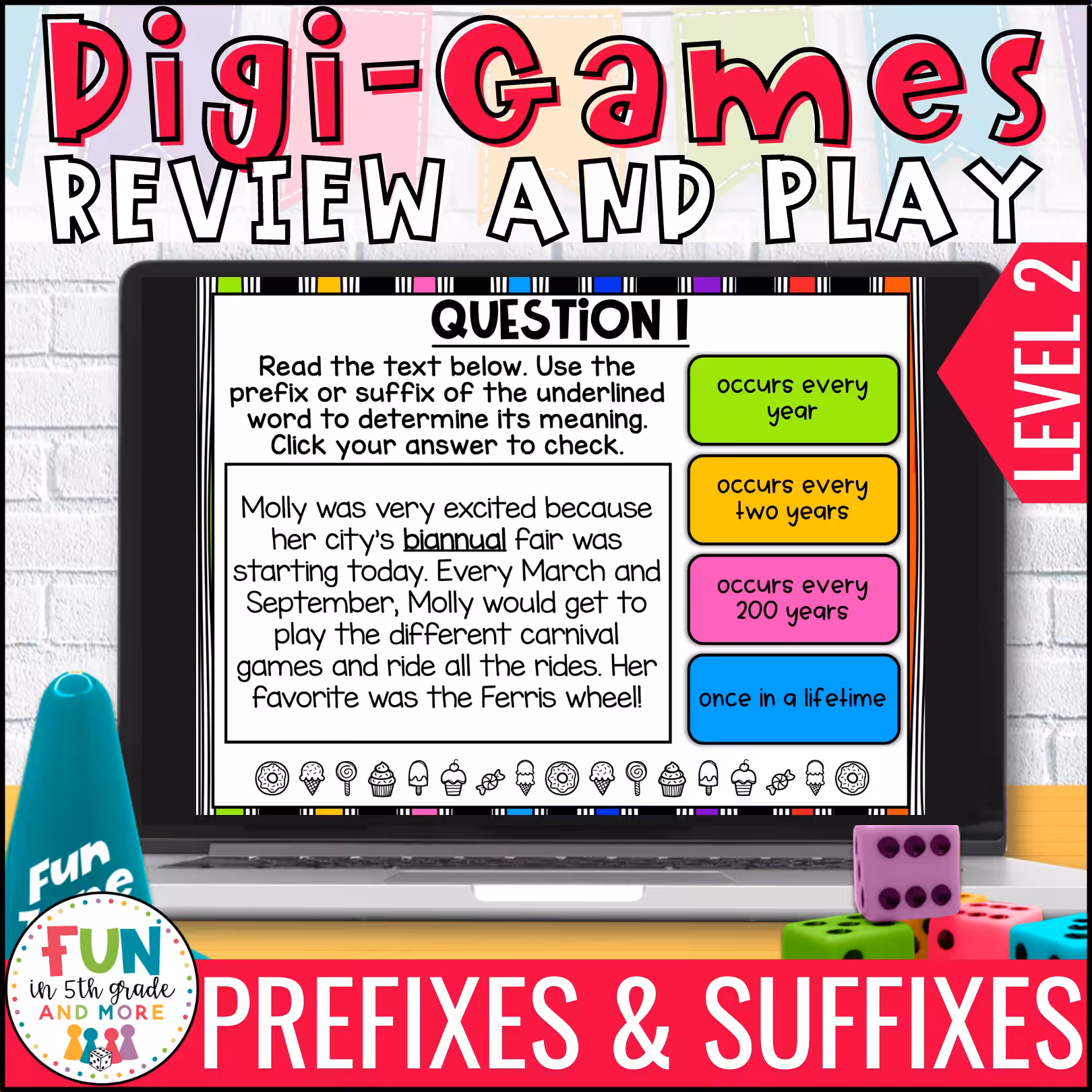 Prefix and Suffix Digital Review Game