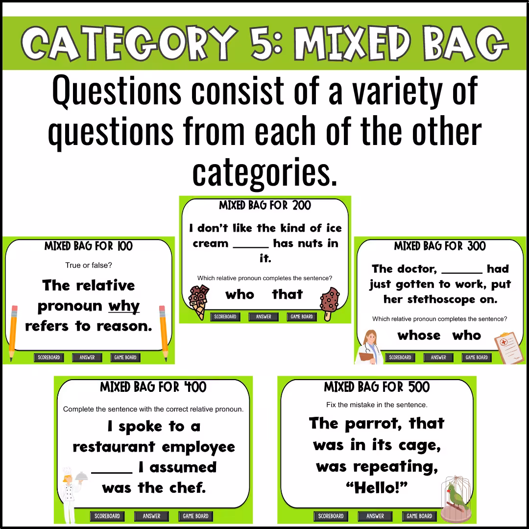 Relative Pronouns Game Show (8)