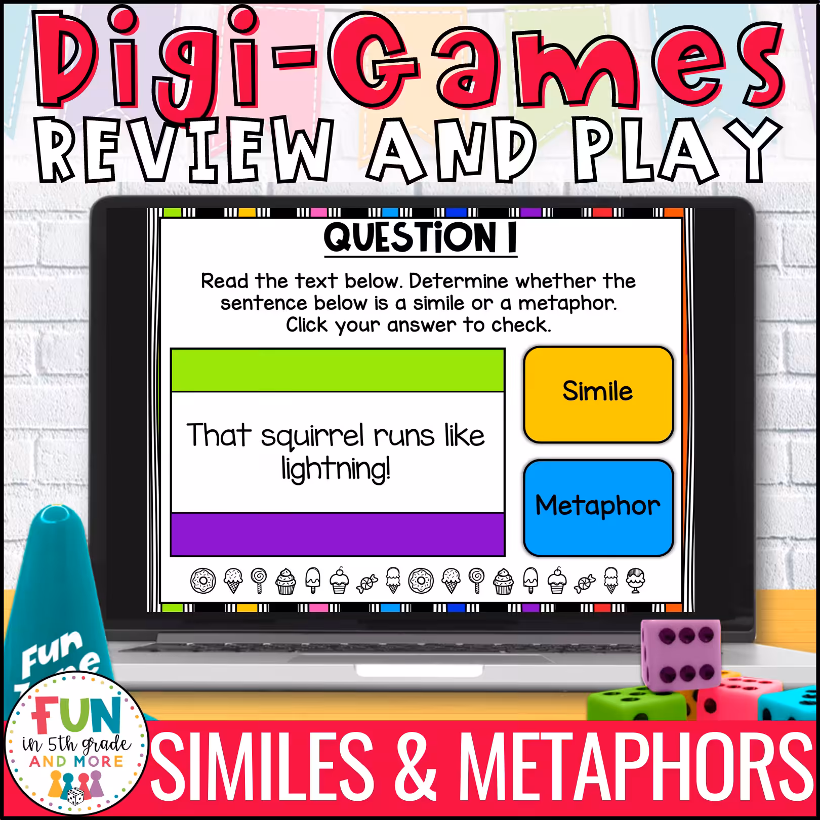 Simile and Metaphor Digital Review Game
