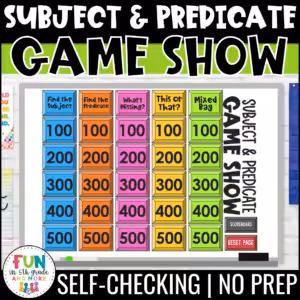 Subject and Predicate Game Show