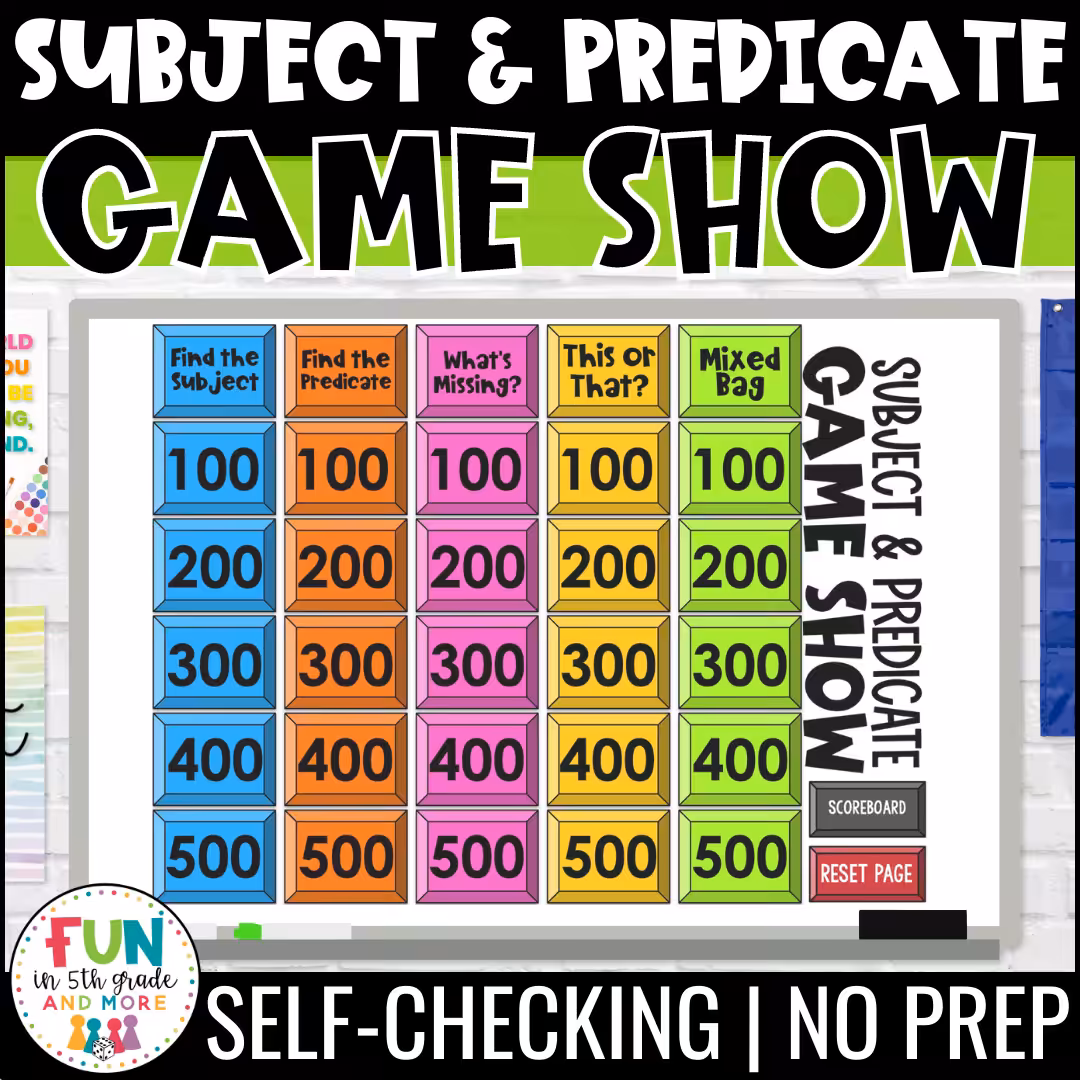 Subject and Predicate Game Show