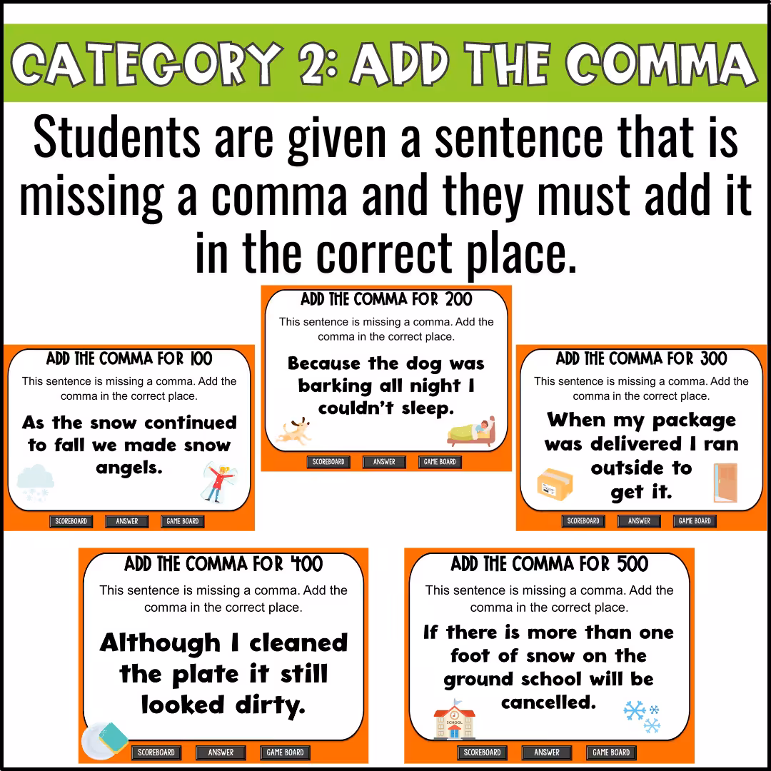 Subordinating Conjunctions Game Show (5)