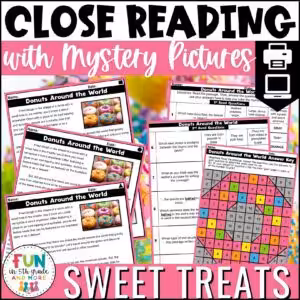 Sweets Themed Reading Comprehension Passages