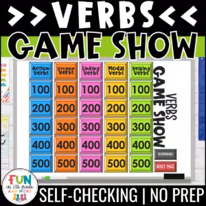 Types of Verbs Game Show