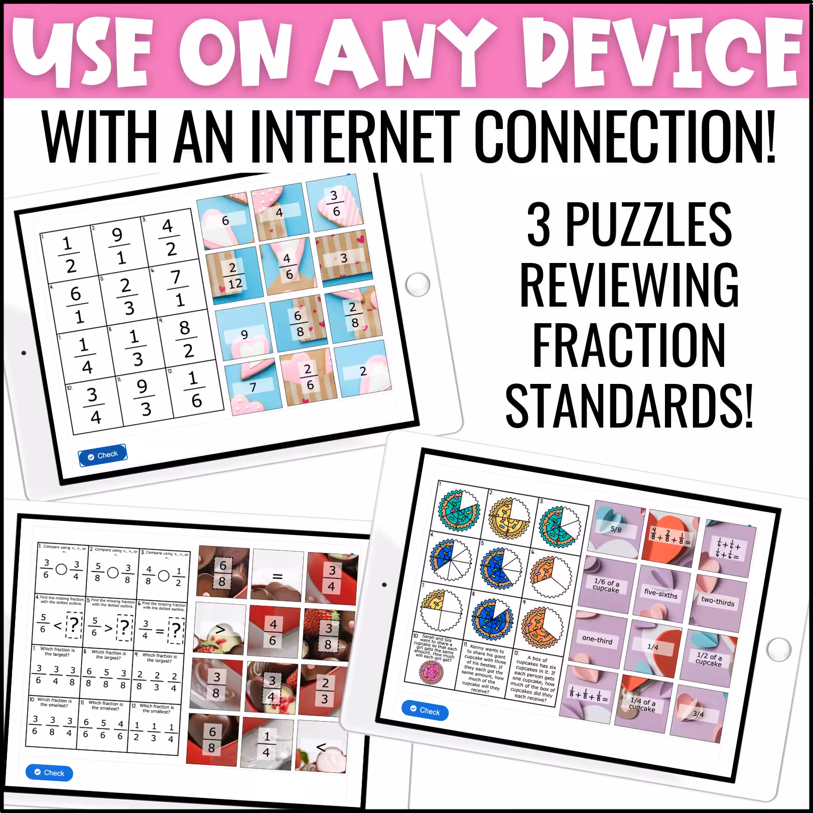 3rd Grade Valentine Review Digital Puzzles (2)