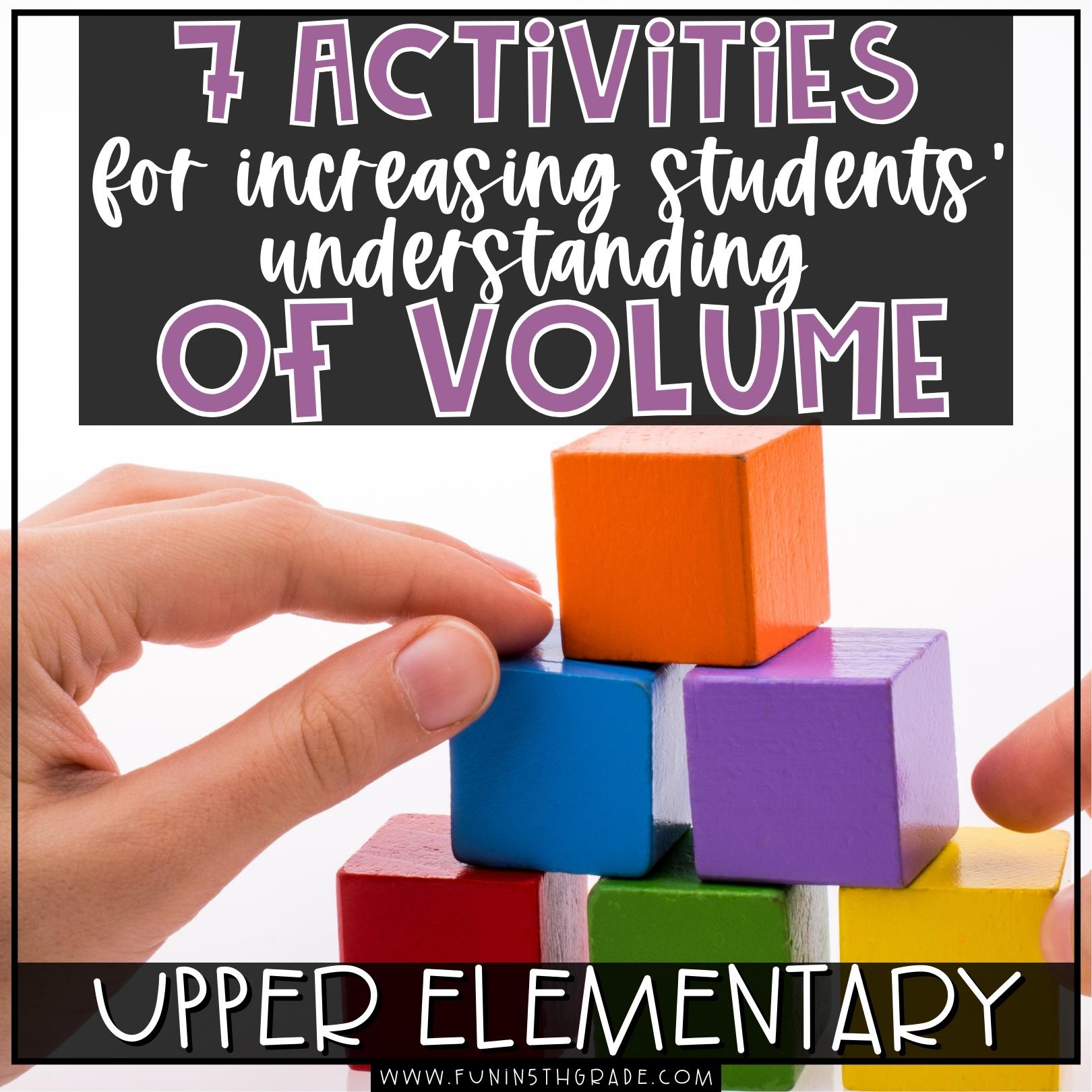Activities for Increasing Students' Understanding of Volume Blog Image