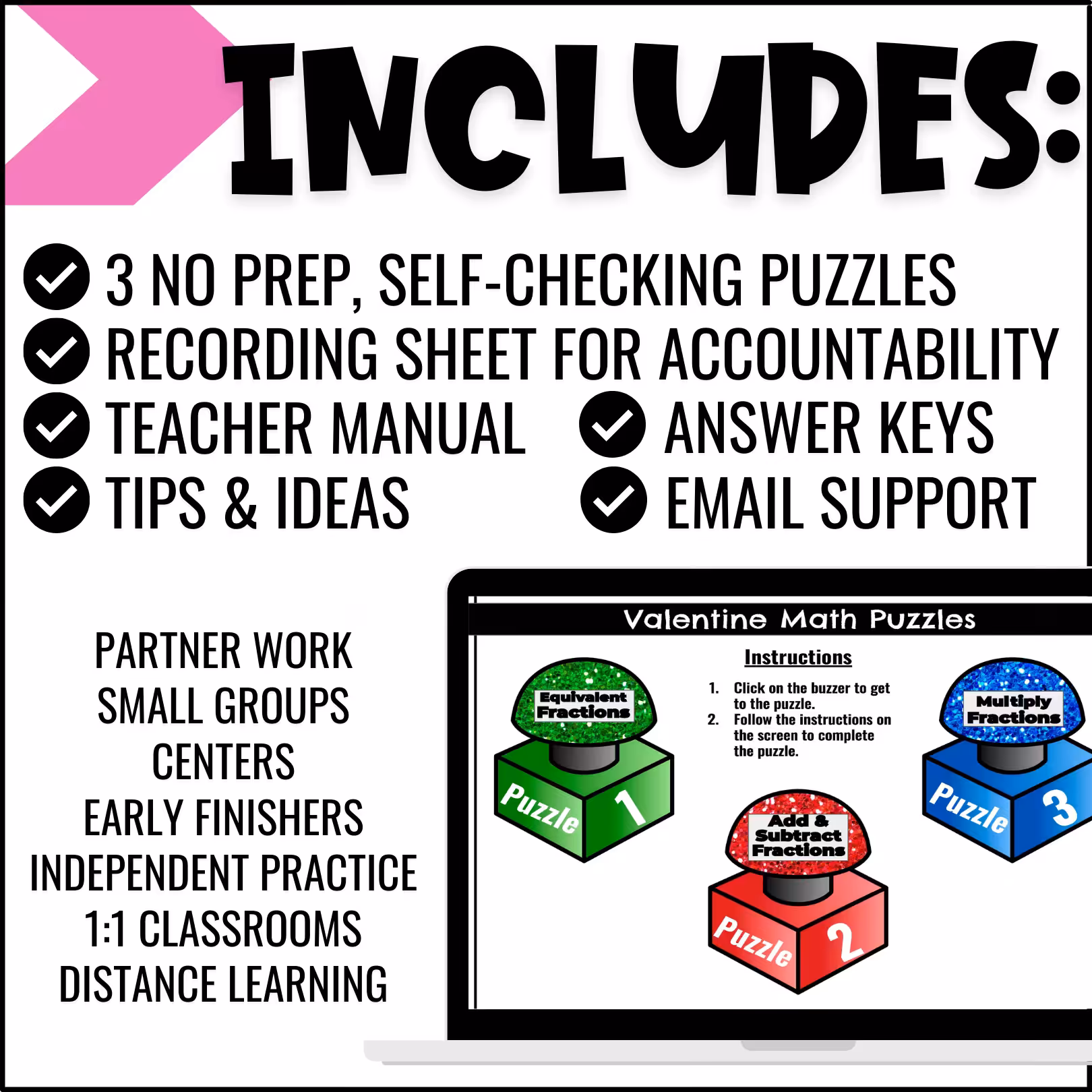 4th Grade Valentine Review Digital Puzzles (3)