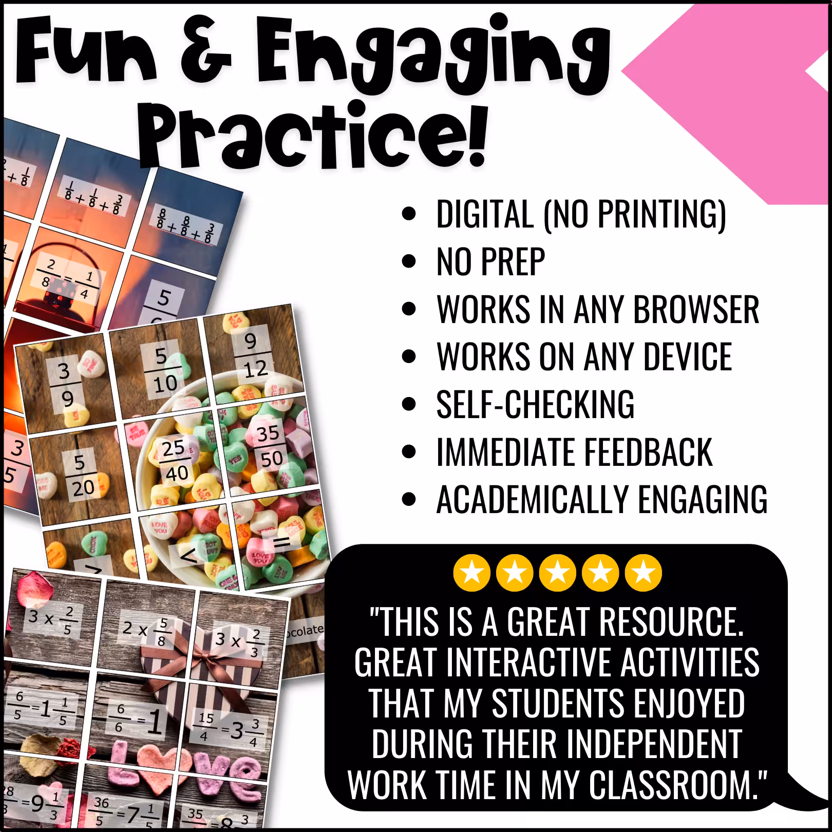4th Grade Valentine Review Digital Puzzles (4)