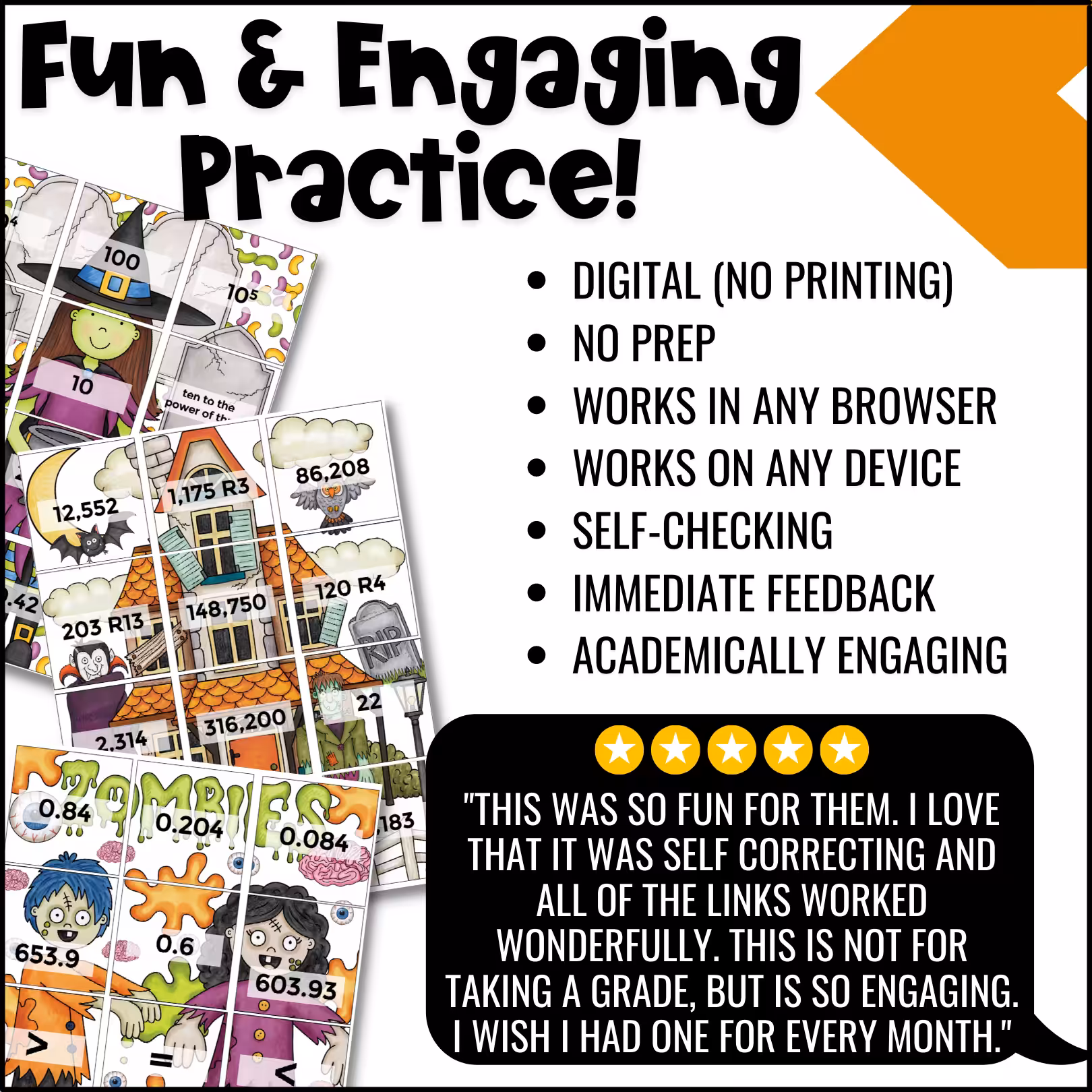 5th Grade Halloween Review Digital Puzzles (4)
