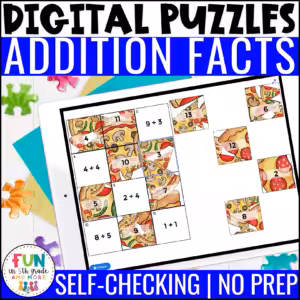 Addition Facts Math Puzzles